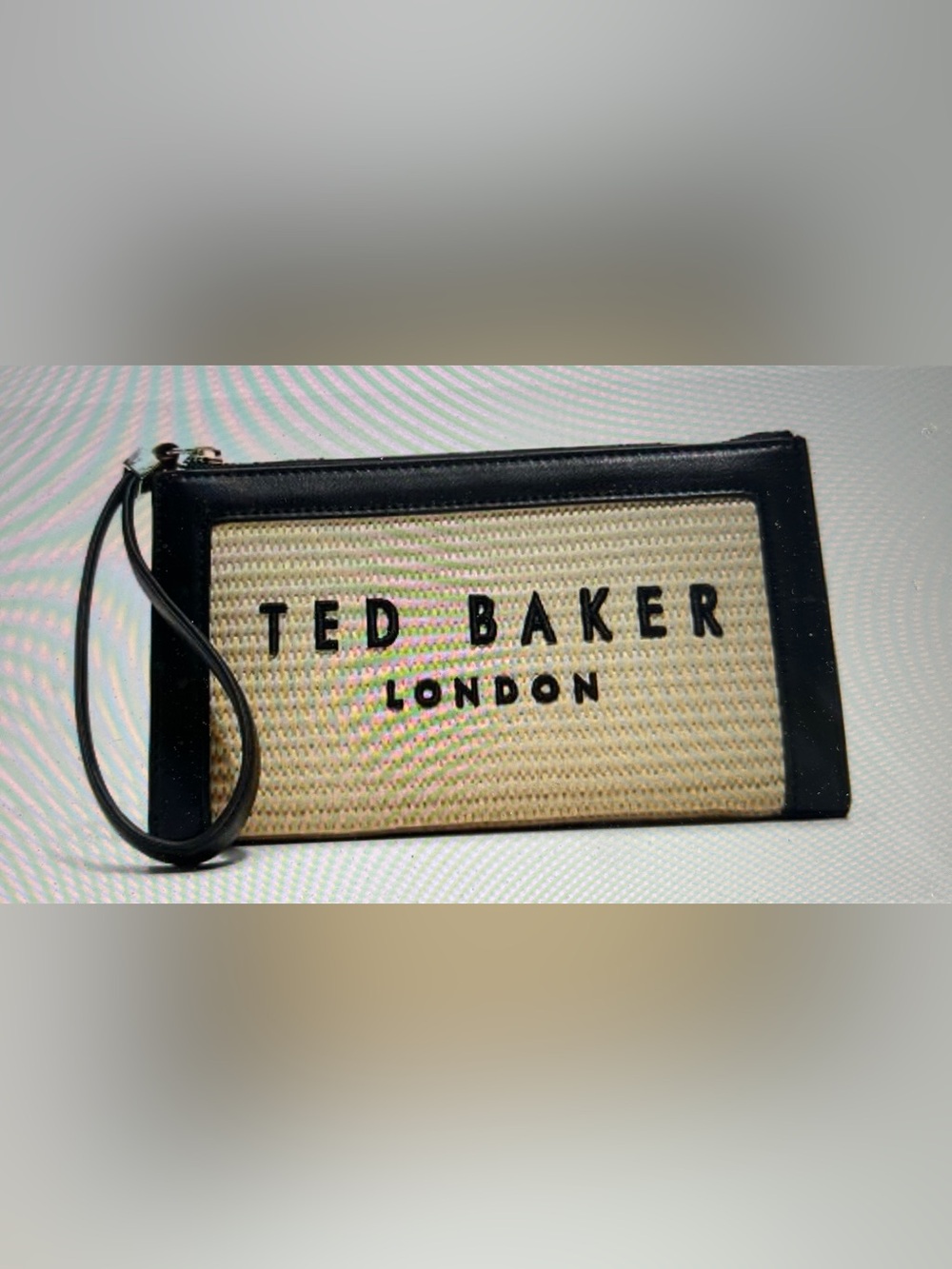 Ted Baker London Naomi raffia wristlet/clutch